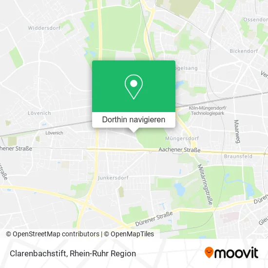 Clarenbachstift Karte