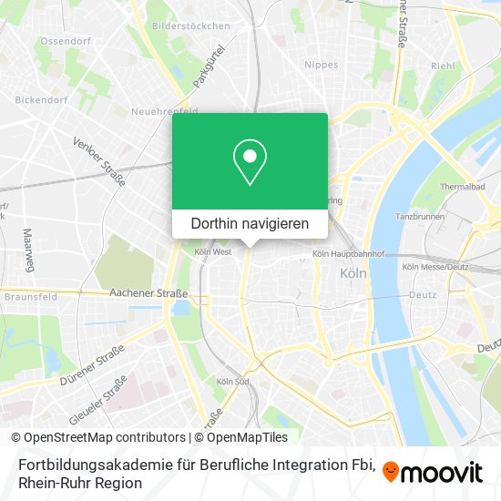 Fortbildungsakademie für Berufliche Integration Fbi Karte