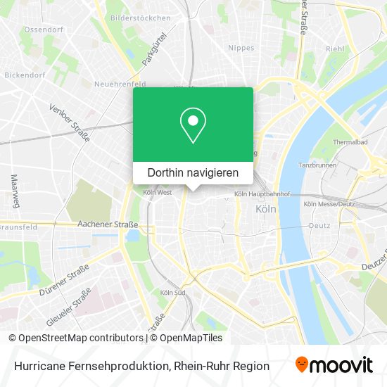 Hurricane Fernsehproduktion Karte