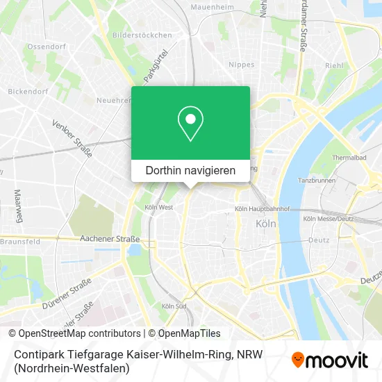 Contipark Tiefgarage Kaiser-Wilhelm-Ring Karte