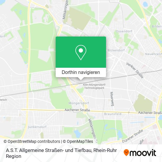 A.S.T. Allgemeine Straßen- und Tiefbau Karte