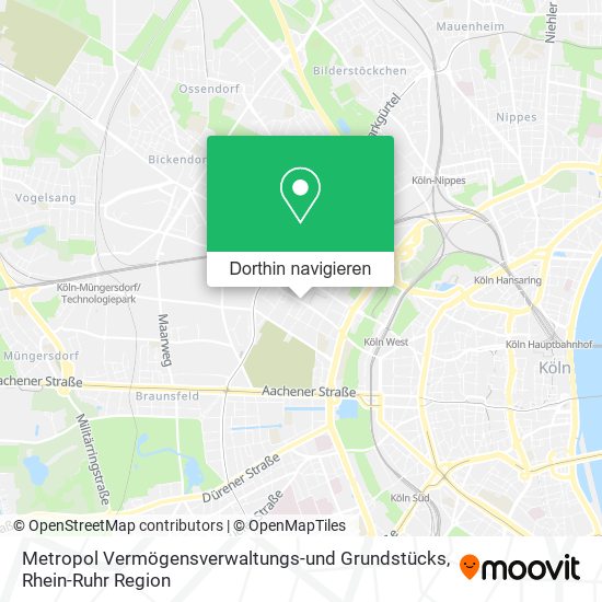 Metropol Vermögensverwaltungs-und Grundstücks Karte