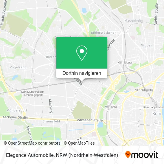 Elegance Automobile Karte