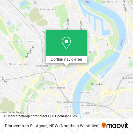 Pfarrzentrum St. Agnes Karte