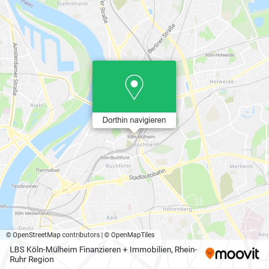 LBS Köln-Mülheim Finanzieren + Immobilien Karte