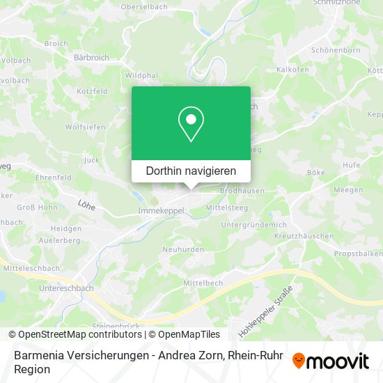 Barmenia Versicherungen - Andrea Zorn Karte
