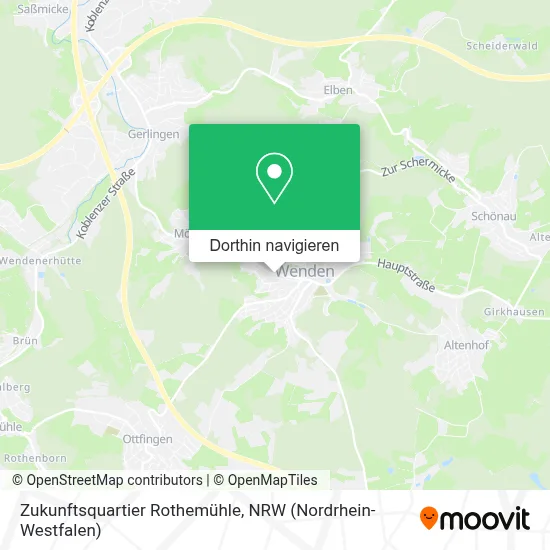 Zukunftsquartier Rothemühle Karte