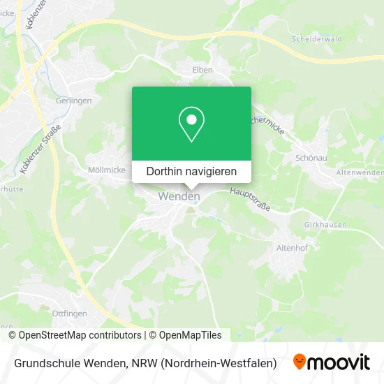 Grundschule Wenden Karte