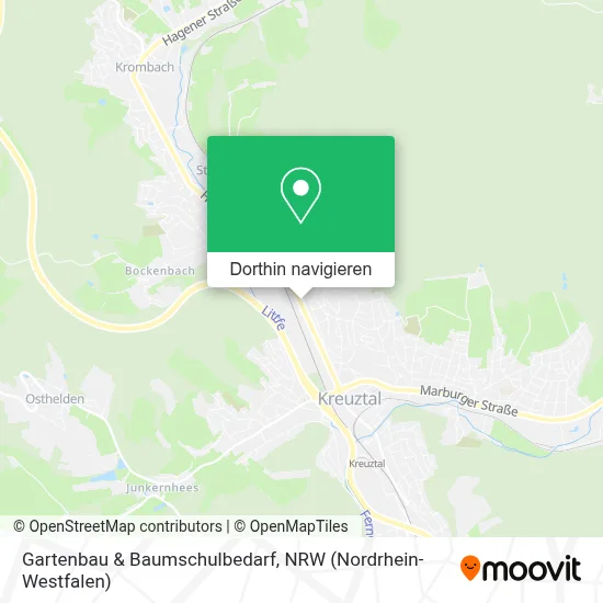 Gartenbau & Baumschulbedarf Karte