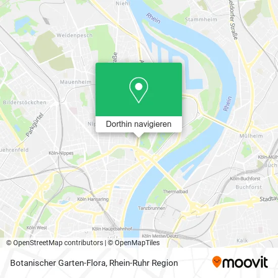 Botanischer Garten-Flora Karte