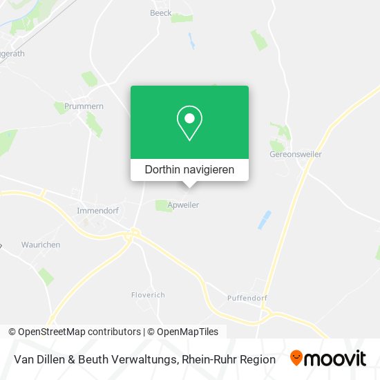 Van Dillen & Beuth Verwaltungs Karte