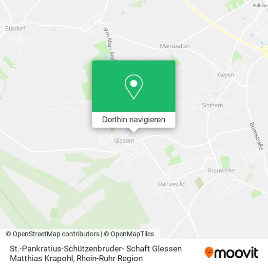 St.-Pankratius-Schützenbruder- Schaft Glessen Matthias Krapohl Karte