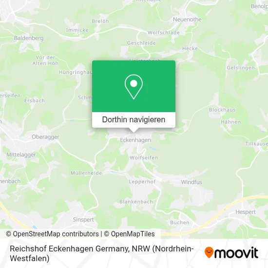Reichshof Eckenhagen Germany Karte