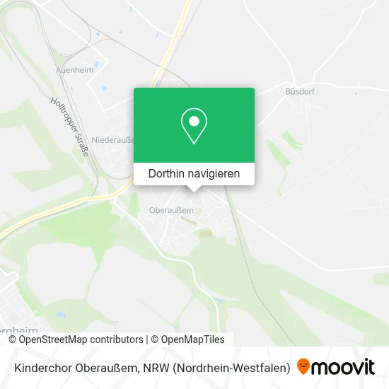 Kinderchor Oberaußem Karte