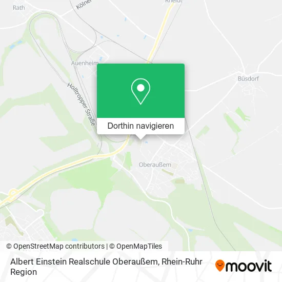 Albert Einstein Realschule Oberaußem Karte