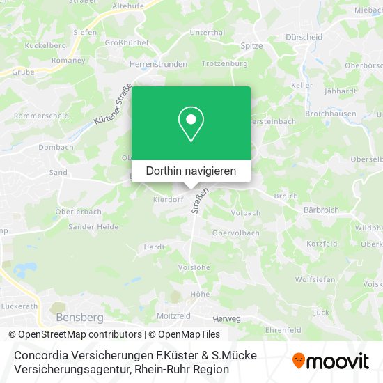 Concordia Versicherungen F.Küster & S.Mücke Versicherungsagentur Karte