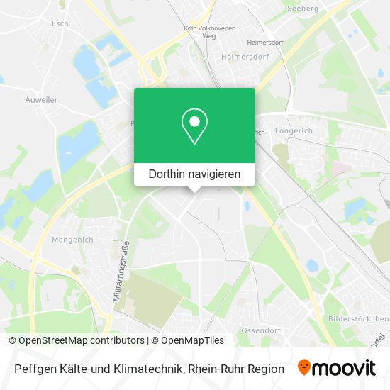 Peffgen Kälte-und Klimatechnik Karte