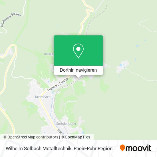 Wilhelm Solbach Metalltechnik Karte
