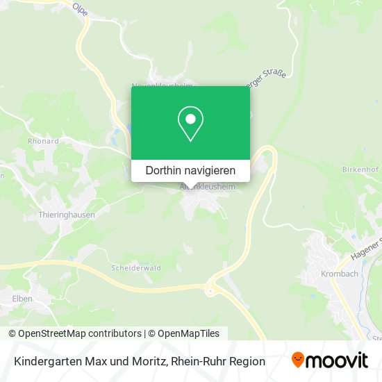 Kindergarten Max und Moritz Karte