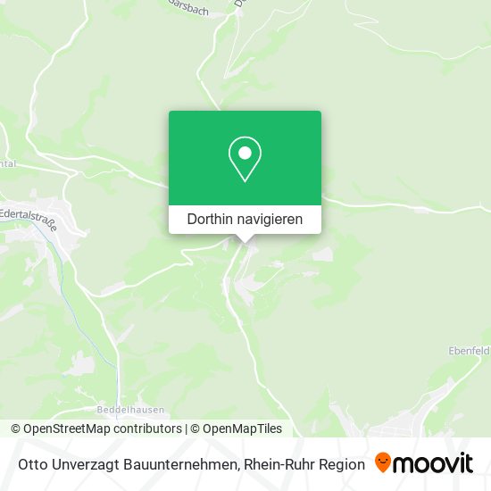 Otto Unverzagt Bauunternehmen Karte