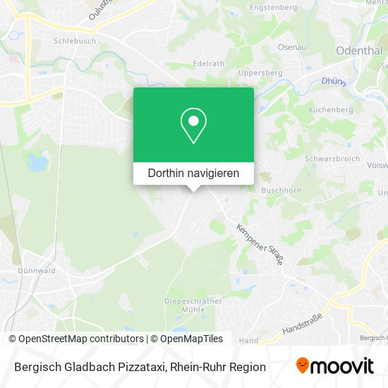 Bergisch Gladbach Pizzataxi Karte