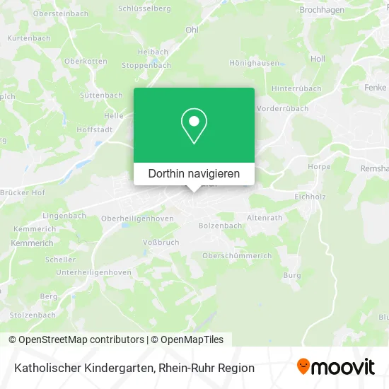 Katholischer Kindergarten Karte