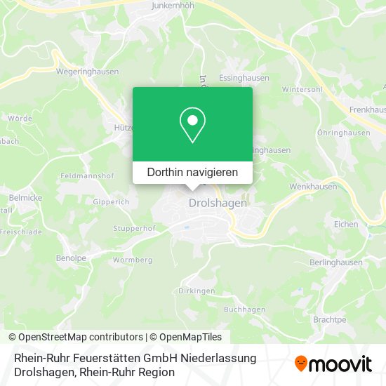 Rhein-Ruhr Feuerstätten GmbH Niederlassung Drolshagen Karte