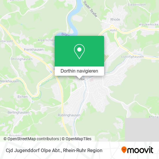 Cjd Jugenddorf Olpe Abt. Karte
