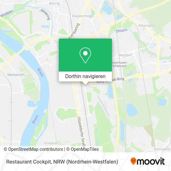 Restaurant Cockpit Karte