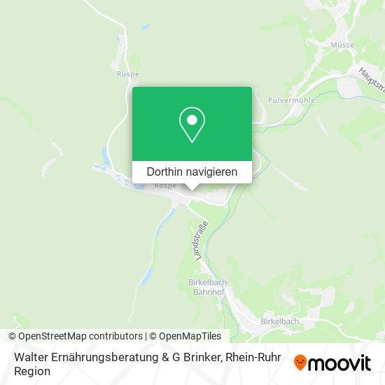 Walter Ernährungsberatung & G Brinker Karte