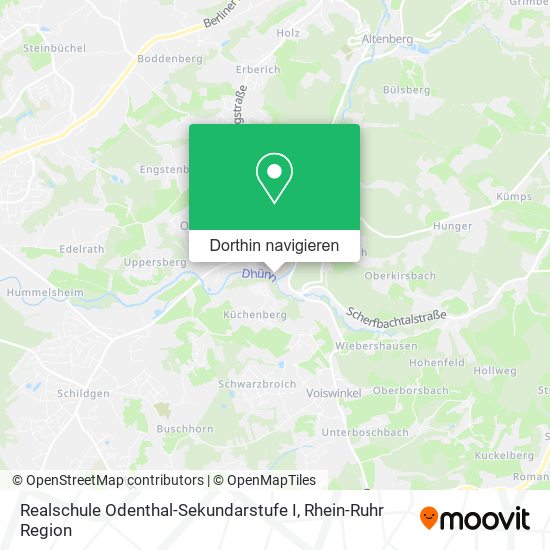 Realschule Odenthal-Sekundarstufe I Karte