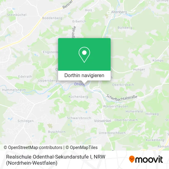 Realschule Odenthal-Sekundarstufe I Karte