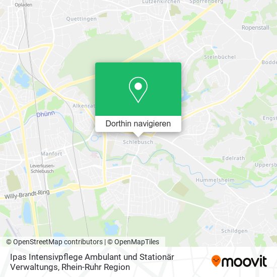Ipas Intensivpflege Ambulant und Stationär Verwaltungs Karte