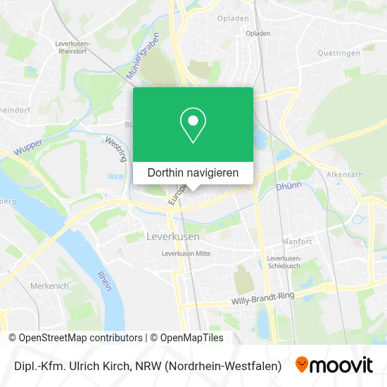 Dipl.-Kfm. Ulrich Kirch Karte