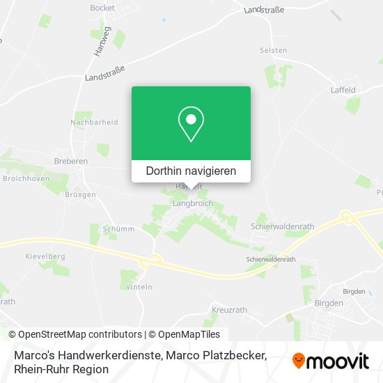 Marco's Handwerkerdienste, Marco Platzbecker Karte