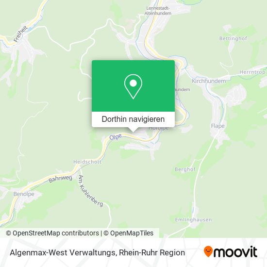 Algenmax-West Verwaltungs Karte