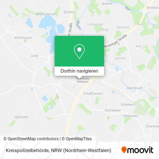 Kreispolizeibehörde Karte