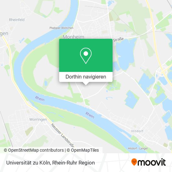 Universität zu Köln Karte