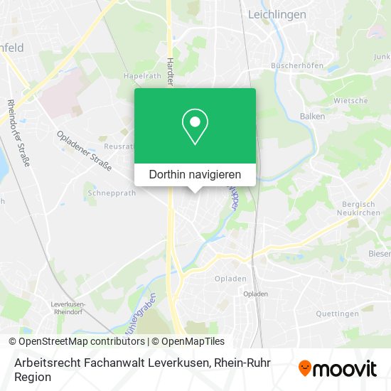 Arbeitsrecht Fachanwalt Leverkusen Karte