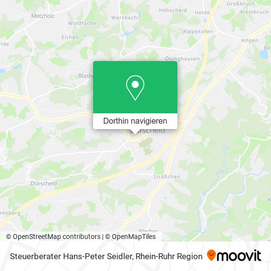 Steuerberater Hans-Peter Seidler Karte
