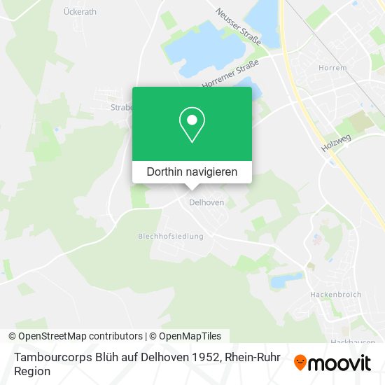 Tambourcorps Blüh auf Delhoven 1952 Karte