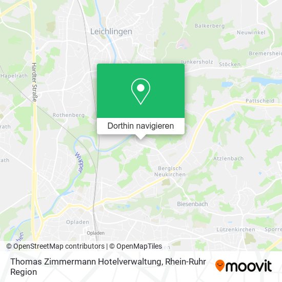 Thomas Zimmermann Hotelverwaltung Karte