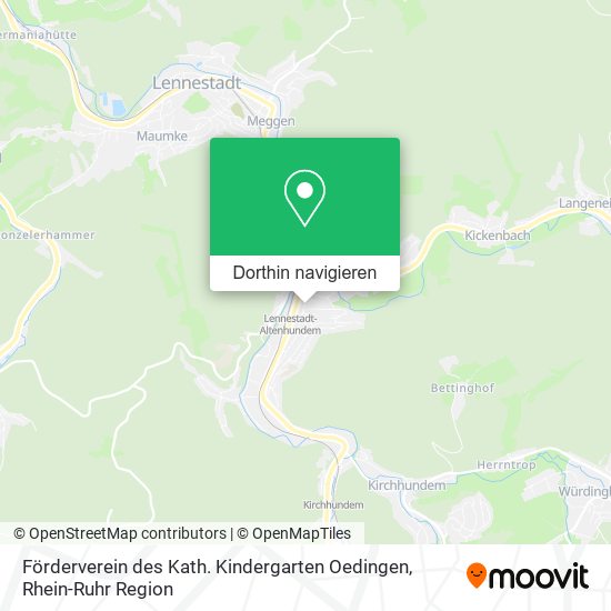 Förderverein des Kath. Kindergarten Oedingen Karte