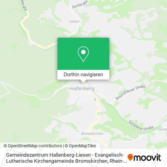 Gemeindezentrum Hallenberg-Liesen - Evangelisch-Lutherische Kirchengemeinde Bromskirchen Karte