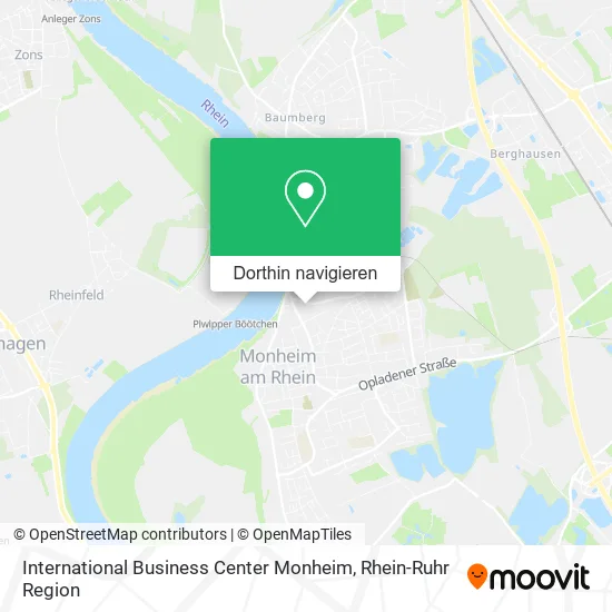 International Business Center Monheim Karte