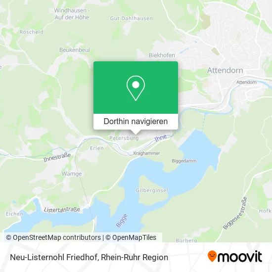 Neu-Listernohl Friedhof Karte