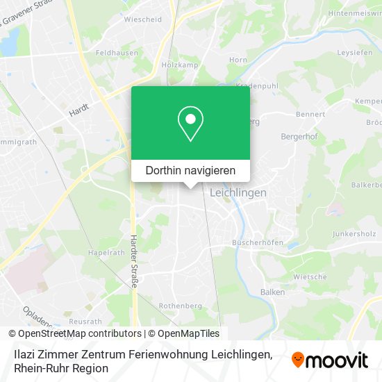 Ilazi Zimmer Zentrum Ferienwohnung Leichlingen Karte