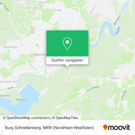 Burg Schnellenberg Karte