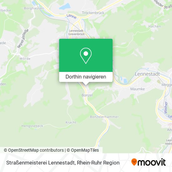 Straßenmeisterei Lennestadt Karte