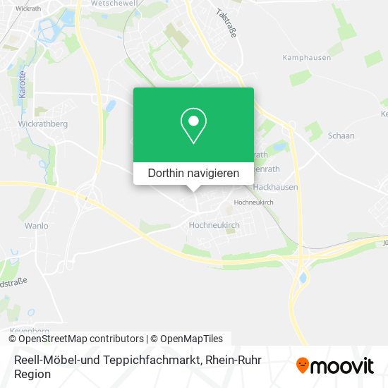 Reell-Möbel-und Teppichfachmarkt Karte
